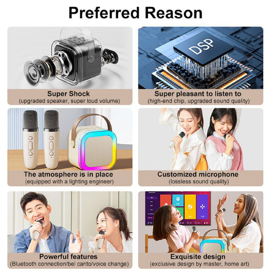 Mini Bluetooth Karaoke Speaker with Mic