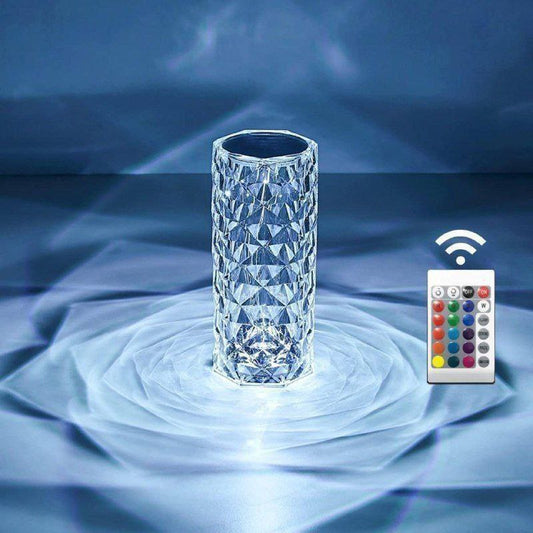Rechargeable Crystal Table Lamp with Remote